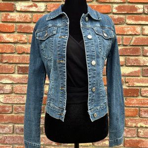 AC-3998 Cropped Jean Jacket Size Medium